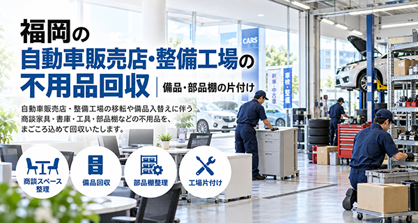 まごころ片付け福岡の法人向け不用品回収サービスの共通イメージ