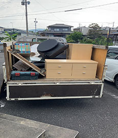 福岡市博多区比恵町にあるお寺の不用品を、大量に回収しました