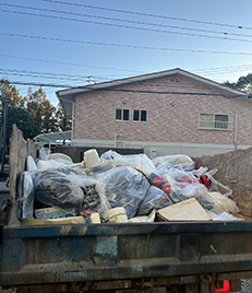 福岡市東区唐原で、老人ホームの1Kのお部屋を丸ごと片付けて不用品を回収しました