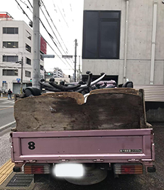 福岡市西区今津で、一軒家のお庭の片付けと不用品回収作業を行いました