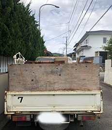 福岡市中央区長浜にあるホテル様よりご依頼を受け、館内にある大量の不用品回収作業を行いました