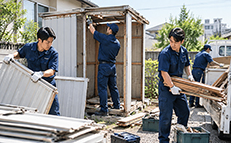 物置・小屋の片付けと撤去を伝えるイメージ